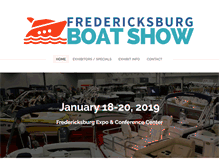 Tablet Screenshot of fredericksburgboatshow.com